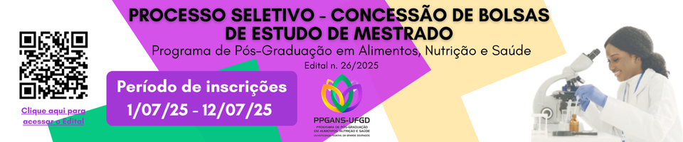 PROCESSO SELETIVO PARA CONCESSÃO DE BOLSA DE MESTRADO